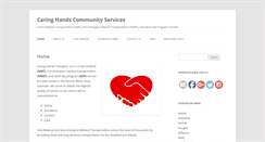 Desktop Screenshot of caringhandstransport.net