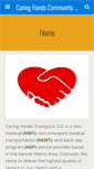 Mobile Screenshot of caringhandstransport.net